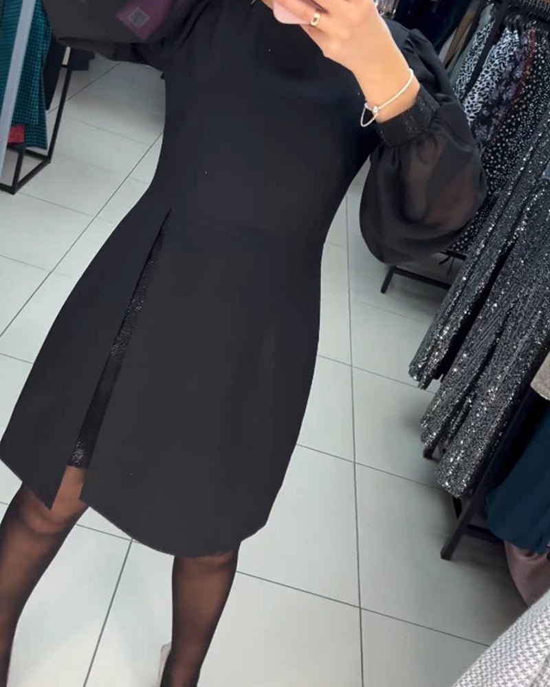 Ava | Trendiges Minikleid mit Puffärmeln