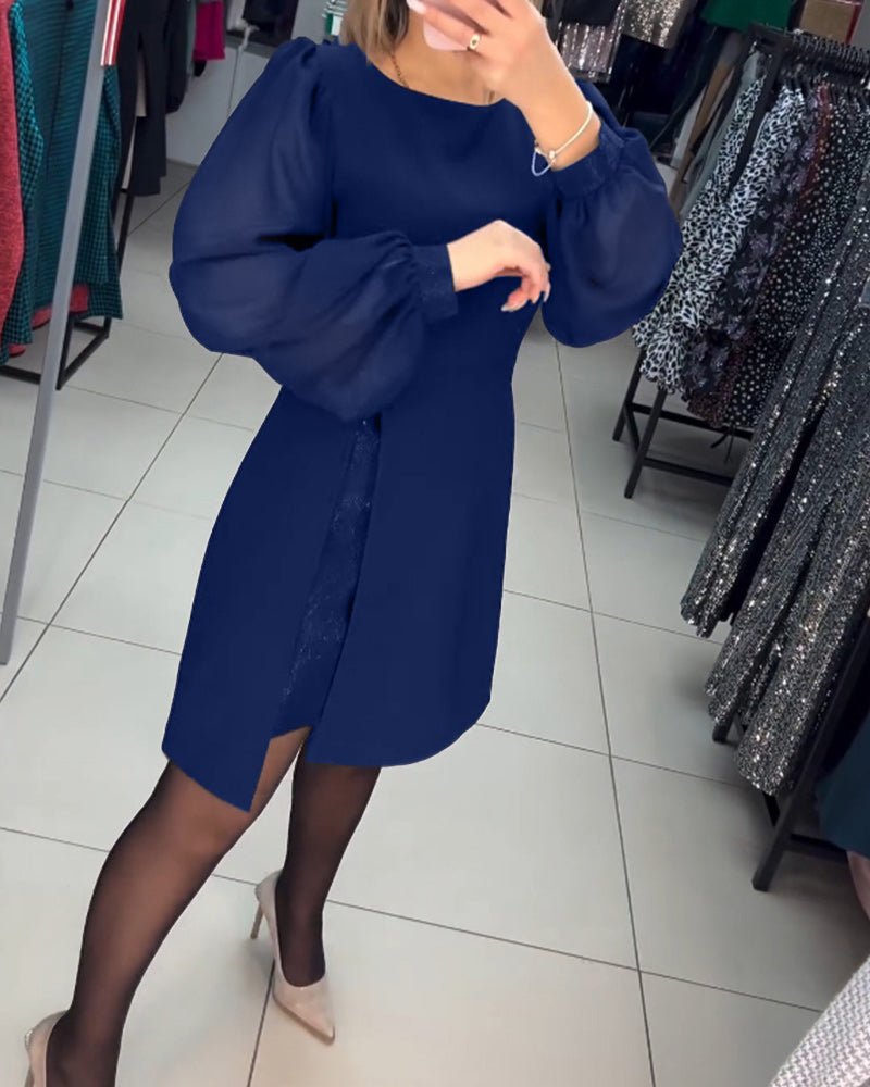 Ava | Trendiges Minikleid mit Puffärmeln