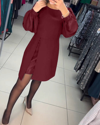 Ava | Trendiges Minikleid mit Puffärmeln