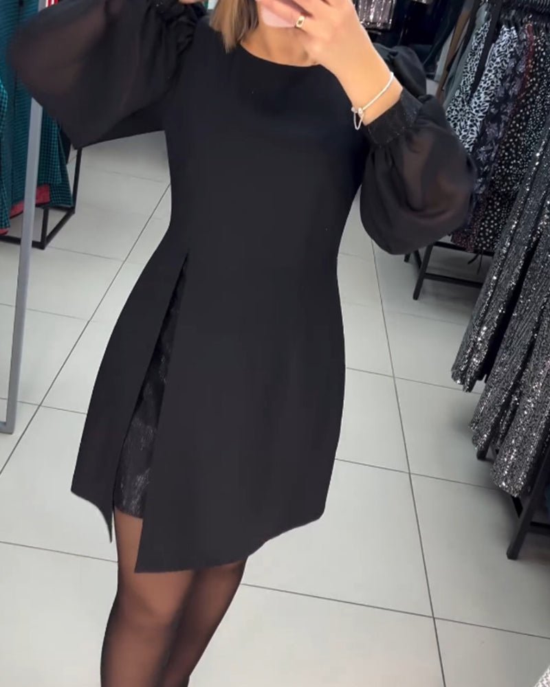 Ava | Trendiges Minikleid mit Puffärmeln