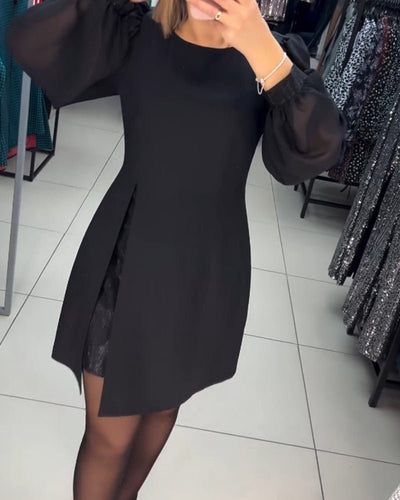 Ava | Trendiges Minikleid mit Puffärmeln