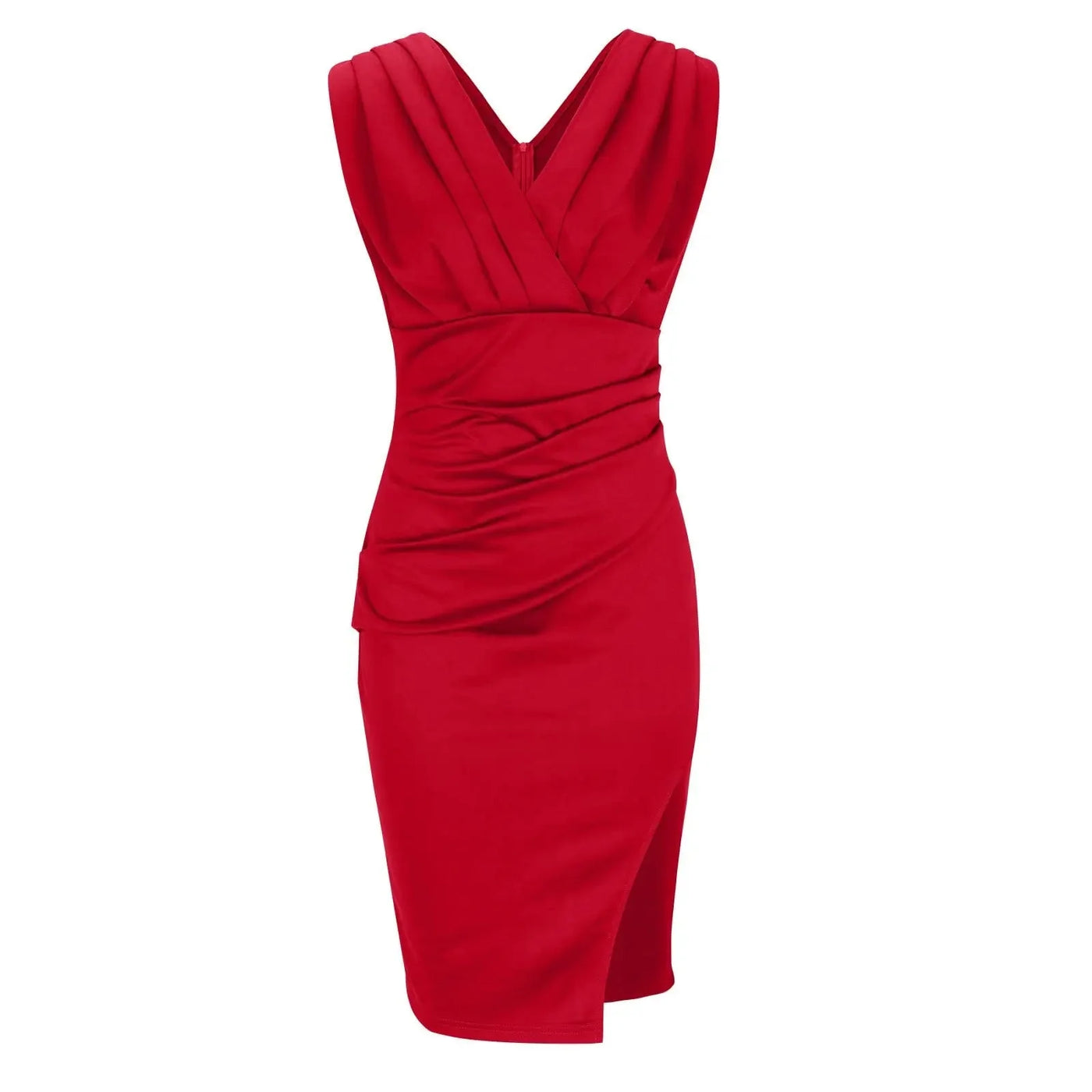 Samira | Elegantes Plisseekleid mit Schlitz