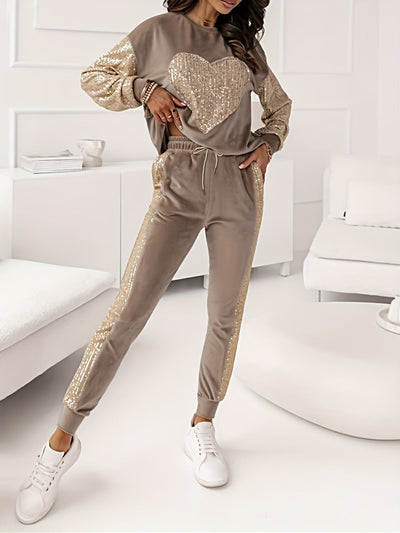 Zynavelle | Lounge-Set mit Glitzerstich