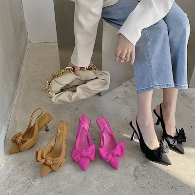 Ione | Elegante Slingback-Pumps mit Schleife