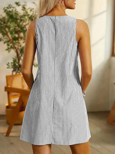 Serafina | Stilvolles gestreiftes Minikleid