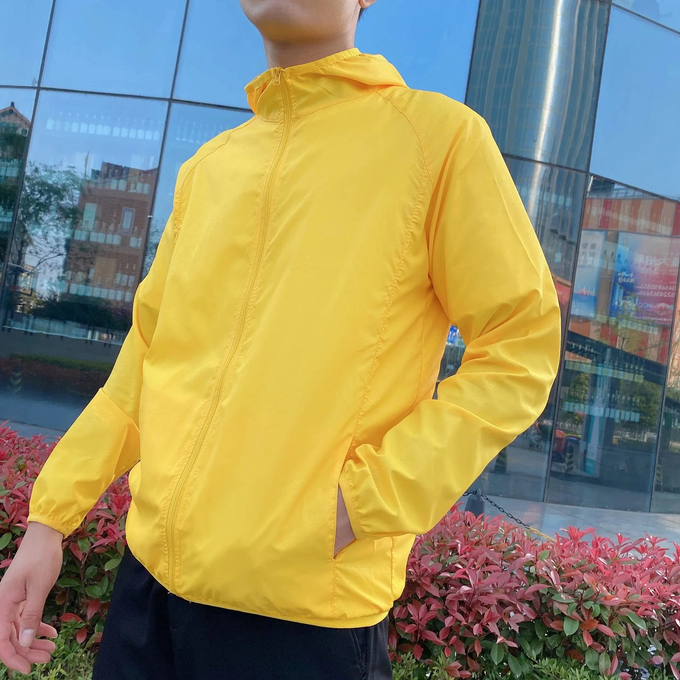 Leichte Windbreaker-Outdoorjacke