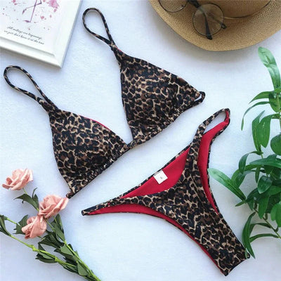 Gundria | Bikini-Set mit Leopardenmuster