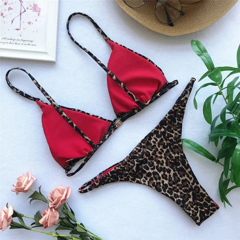Gundria | Bikini-Set mit Leopardenmuster