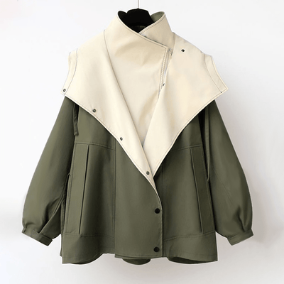 Zadie | Eleganter mehrlagiger Trenchcoat mit Kapuze