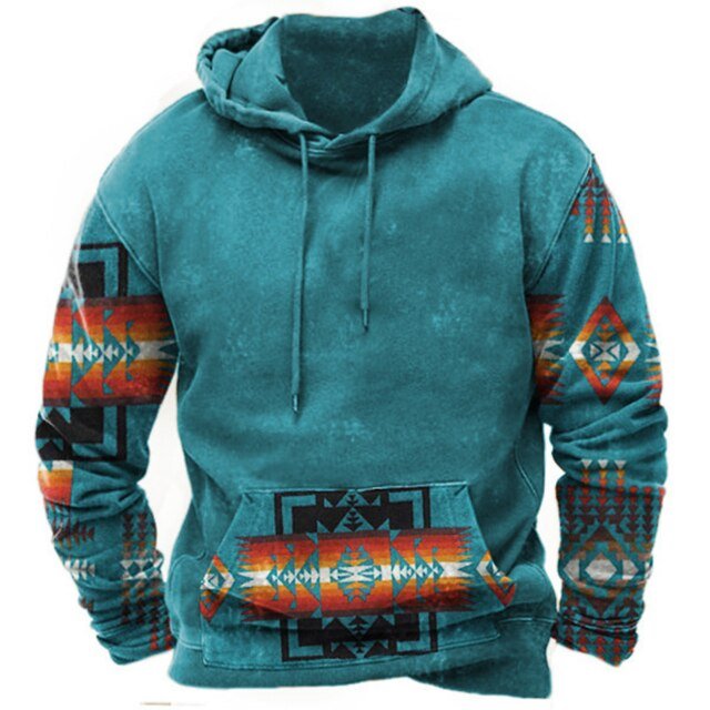 Brooks | Kapuzenpullover mit Azteken-Muster