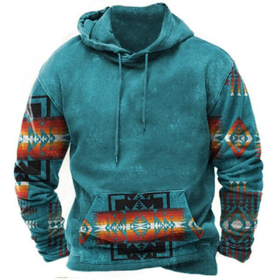 Brooks | Kapuzenpullover mit Azteken-Muster