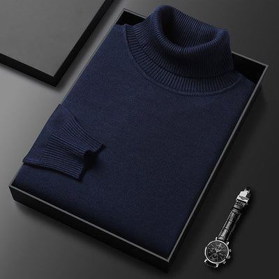 Asher | Eleganter Rollkragen-Strickpullover