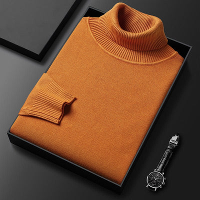 Asher | Eleganter Rollkragen-Strickpullover