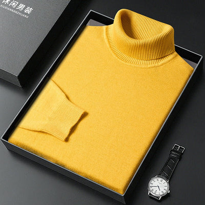 Asher | Eleganter Rollkragen-Strickpullover