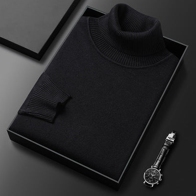 Asher | Eleganter Rollkragen-Strickpullover