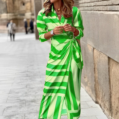 Wacholder | Stilvolles bedrucktes Wickelkleid