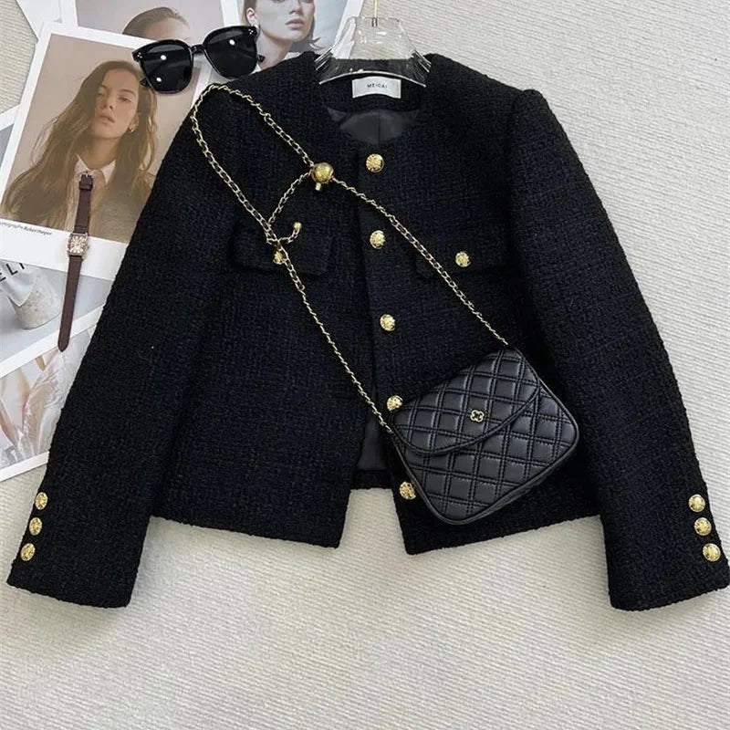 Thania | Eleganter, maßgeschneiderter Tweed-Blazer
