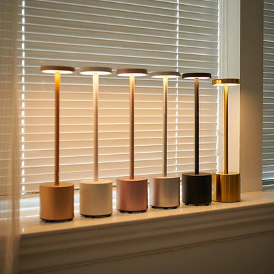Glintora | Schlanke, moderne kabellose Touch-Lampe