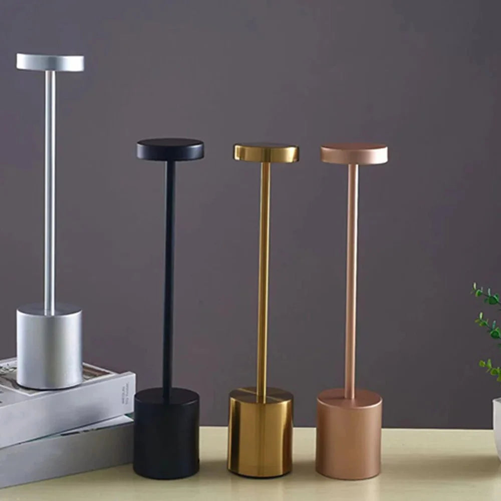 Glintora | Schlanke, moderne kabellose Touch-Lampe