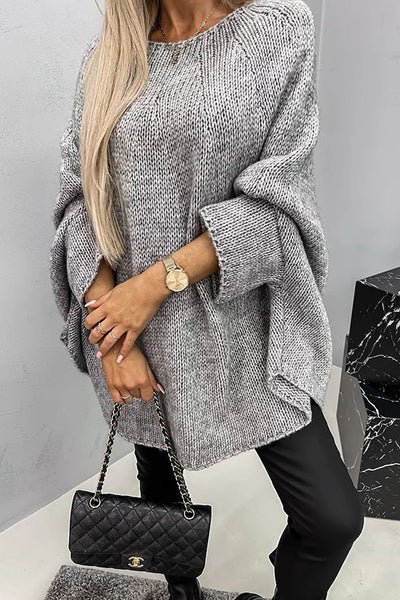 Vida | Cozy Oversized Batwing Knit Sweater