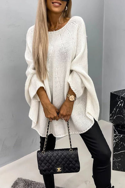 Vida | Cozy Oversized Batwing Knit Sweater