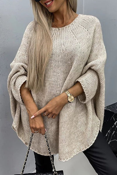 Vida | Cozy Oversized Batwing Knit Sweater