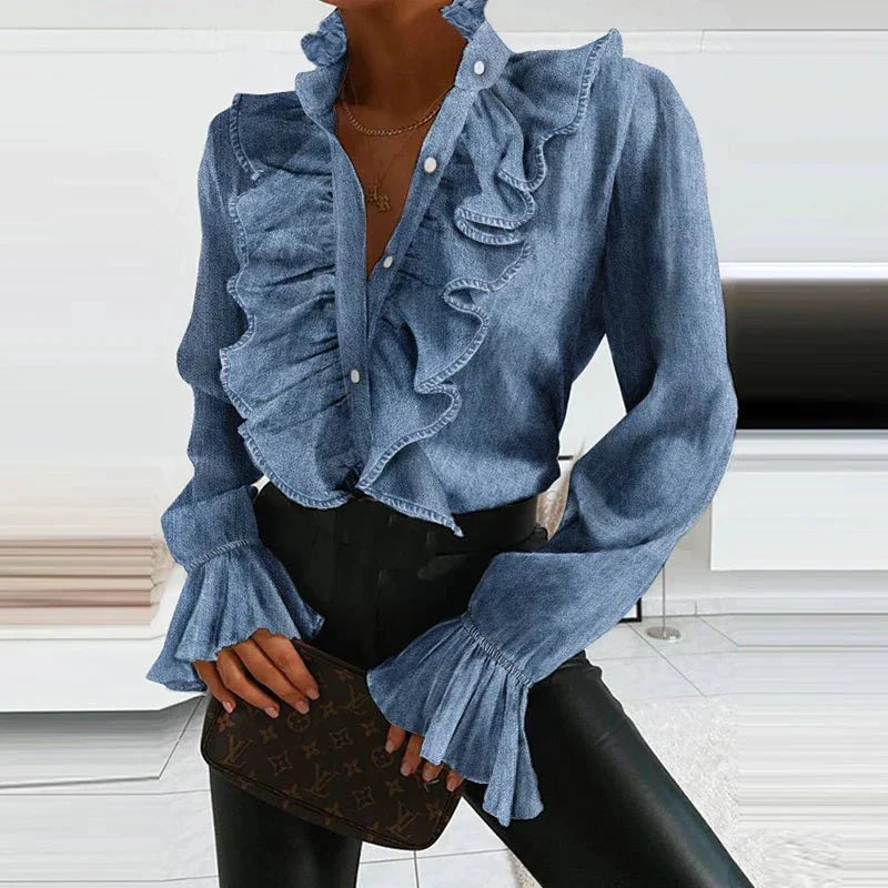 Isla | Elegante Rüschenbluse