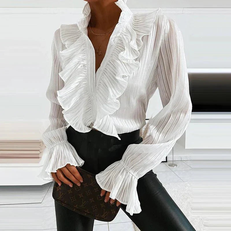 Isla | Elegante Rüschenbluse