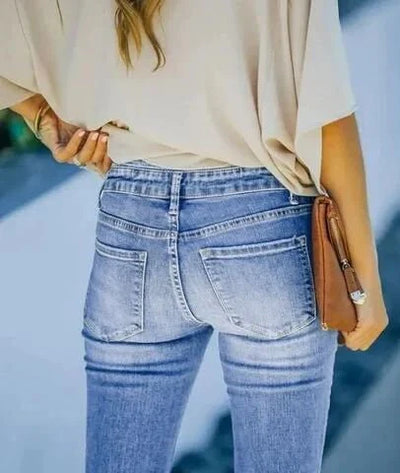 Reniva | High-Waist-Schlagjeans