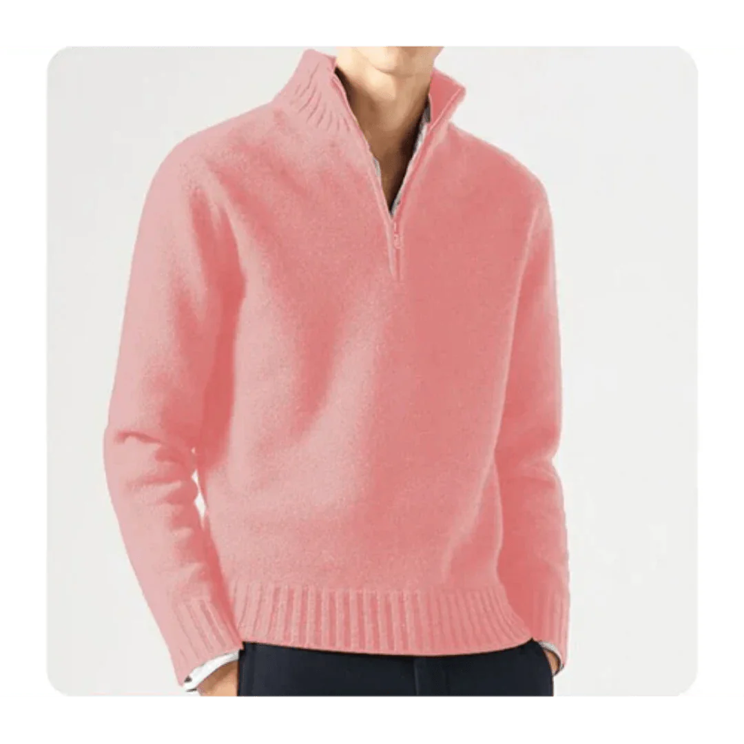 Wade | Kuscheliger Rollkragenpullover mit Reißverschluss