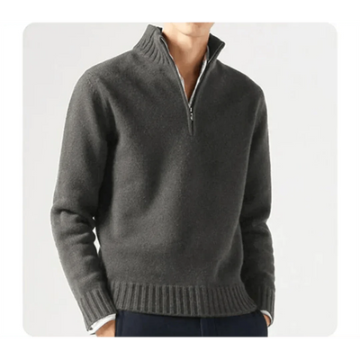 Wade | Kuscheliger Rollkragenpullover mit Reißverschluss