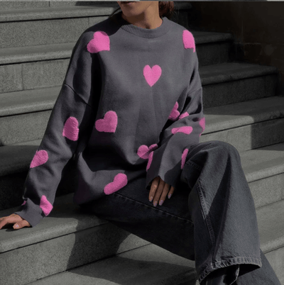Lunavyn | Mini-Herz-Strickpullover