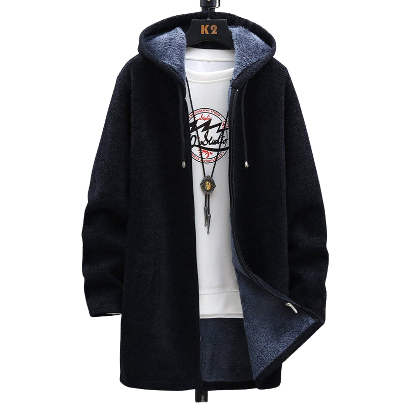 Wilhelm | Warm gefüttertes Strick-Sweatshirt