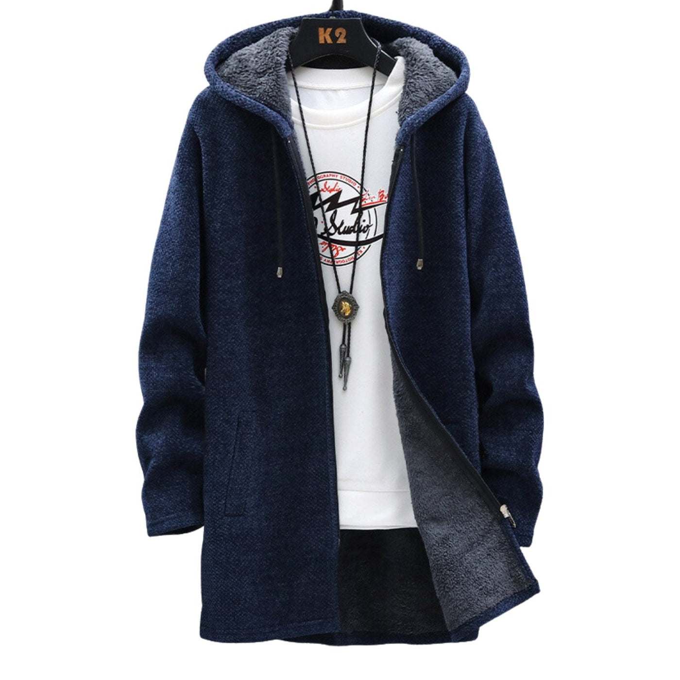 Wilhelm | Warm gefüttertes Strick-Sweatshirt