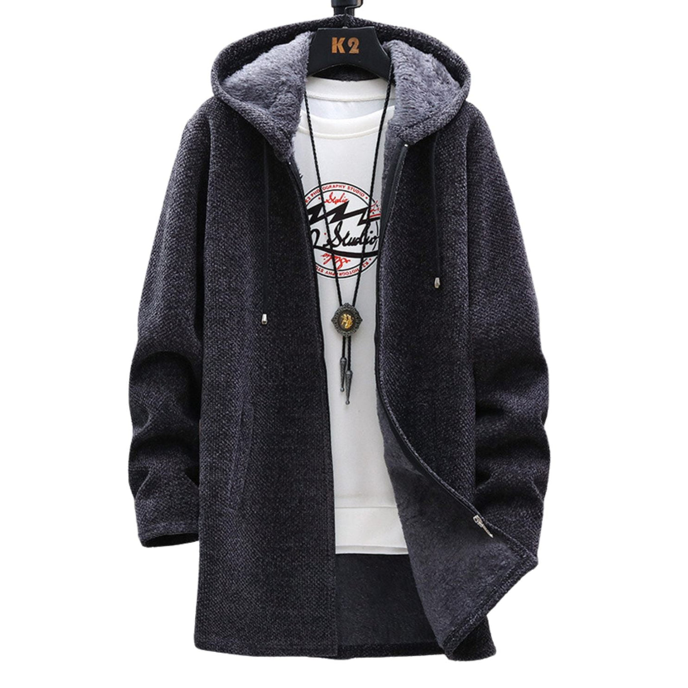 Wilhelm | Warm gefüttertes Strick-Sweatshirt