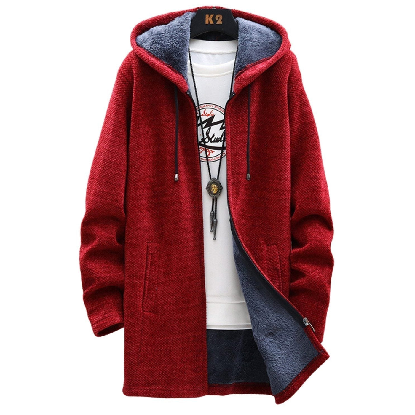 Wilhelm | Warm gefüttertes Strick-Sweatshirt