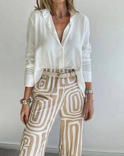 Selvique | Set aus Bluse und bedruckter Hose