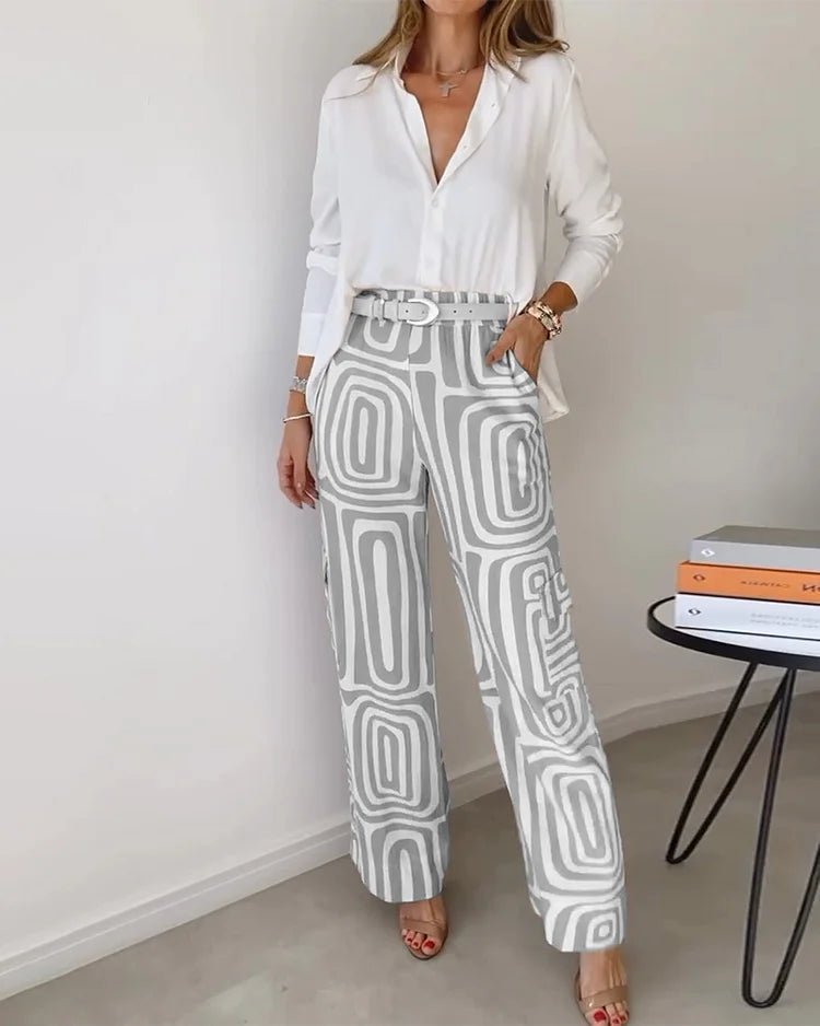 Selvique | Set aus Bluse und bedruckter Hose