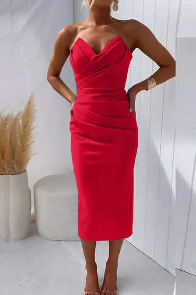 Sophia | Elegantes Plissee-Midikleid
