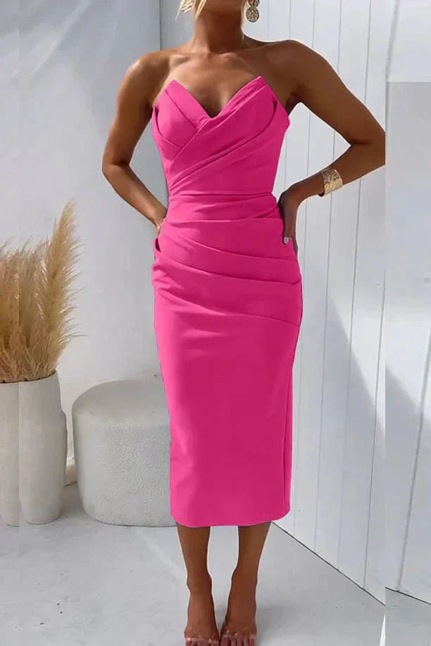 Sophia | Elegantes Plissee-Midikleid