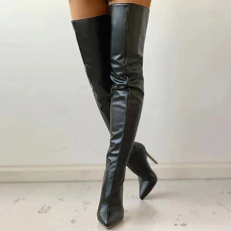 Yassi | Elegante Overknee-Stiletto-Stiefel
