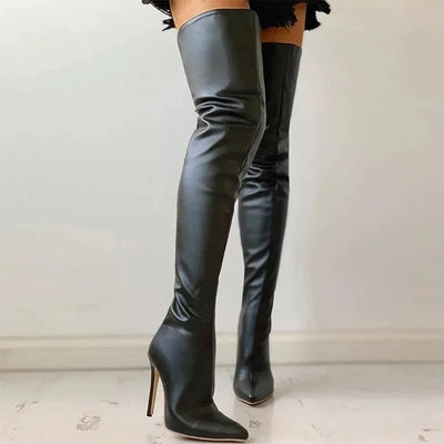 Yassi | Elegante Overknee-Stiletto-Stiefel