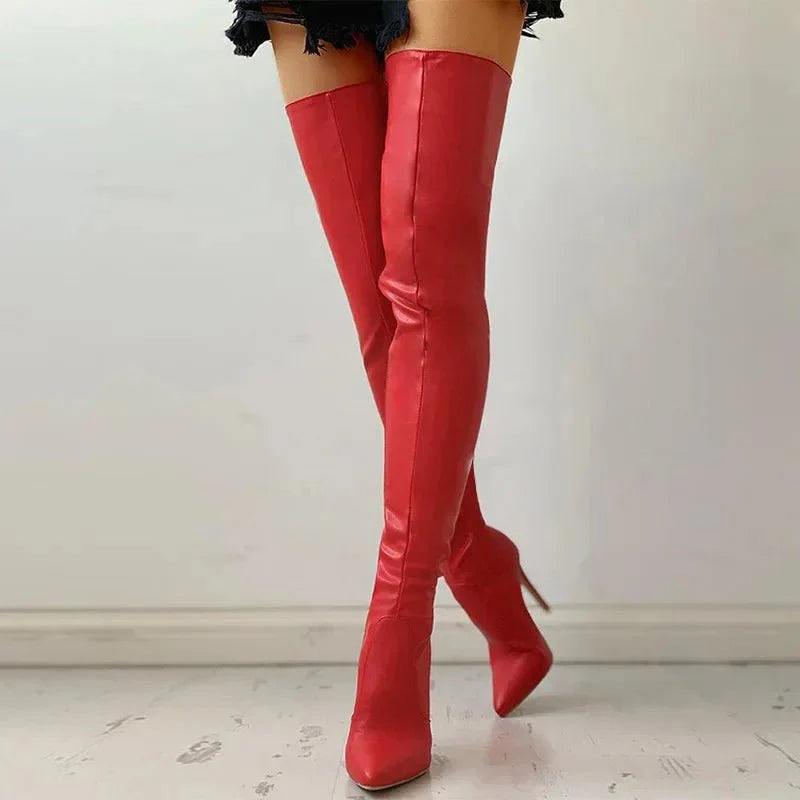 Yassi | Elegante Overknee-Stiletto-Stiefel
