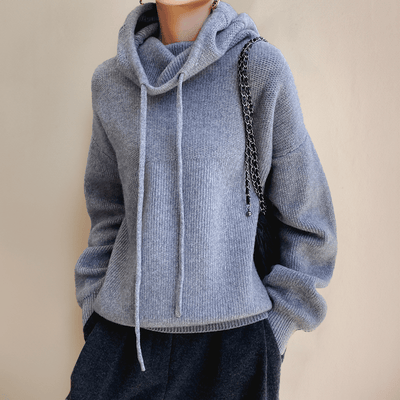 Serenya | Strickpullover mit Kapuze
