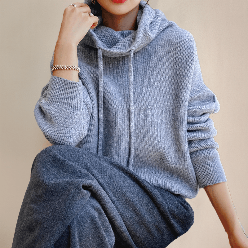 Serenya | Strickpullover mit Kapuze