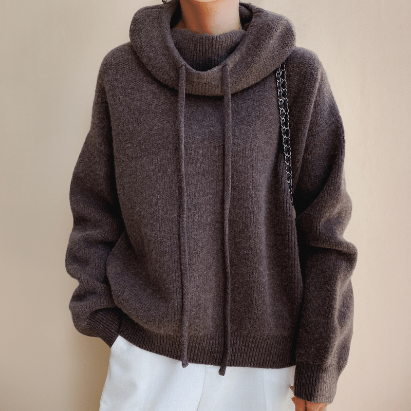 Serenya | Strickpullover mit Kapuze
