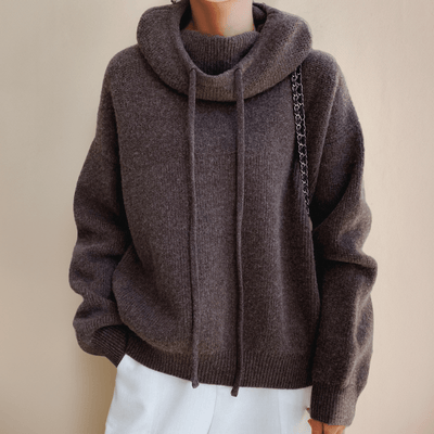 Serenya | Strickpullover mit Kapuze