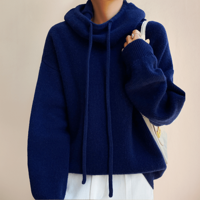 Serenya | Strickpullover mit Kapuze
