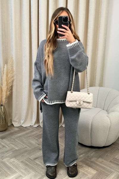 Yrsa | Soft Knit Sweater and Trouser Set