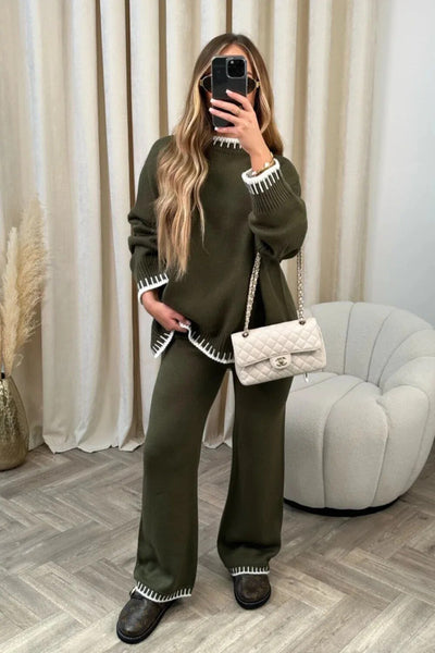 Yrsa | Soft Knit Sweater and Trouser Set